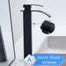 MIRODEMI® Black Waterfall Basin Faucet Single Lever Bathroom Vessel Sink Tap Deck Mounted