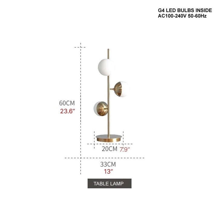 MIRODEMI® Elegant Golden Metal LED Desk Lamp for Living Room, Bedroom