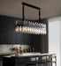 MIRODEMI® Black crystal ceiling chandelier for dining room, kitchen island, living room