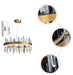MIRODEMI® Round Gold Chandelier Rings Crystal Hanging Led Light Chandelier