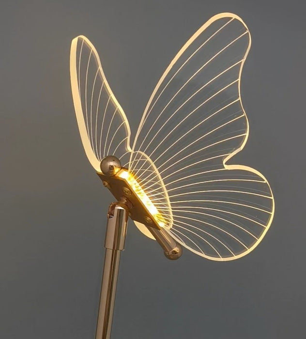 MIRODEMI® Modern Table LED Lamp in the Shape of Butterfly for Bedroom, Study image | luxury lighting | butterfly shape lamps