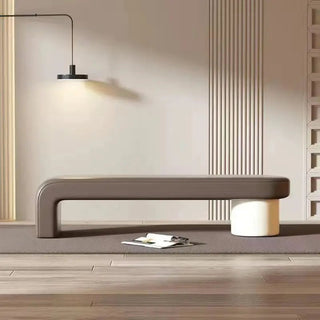 Luxury Leather Living Room Bench image | luxury furniture | unique bench | home decor | leather bench | minimalist bench