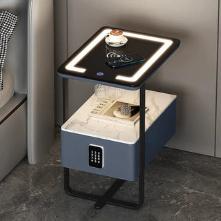 New Smart Wireless Charging LED Light Bedside Table MIRODEMI image | luxury furniture | bedside tables | charging tables