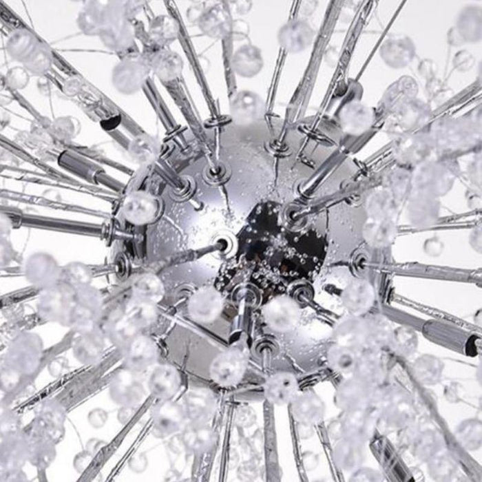 MIRODEMI® 32" Modern crystal chandelier in shape globe