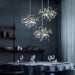 MIRODEMI® LED Chandelier in a Nordic Style of Stainless Steel for Dining Room Cool Light / Chrome / 3 Heads