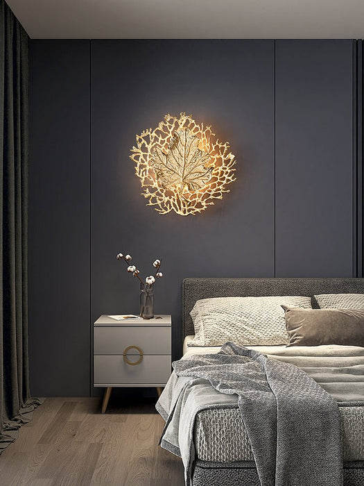 MIRODEMI® Luxury Wall Lamp in the Shape of the Leaf, Living Room, Bedroom image | luxury lighting | luxury wall lamps