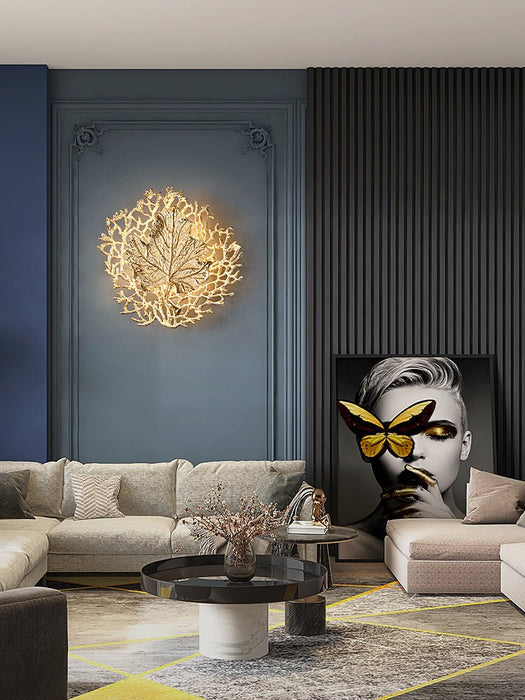 MIRODEMI® Luxury Wall Lamp in the Shape of the Leaf, Living Room, Bedroom image | luxury lighting | luxury wall lamps