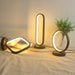 MIRODEMI® Aluminum Black Ring LED Reading Night Light Table Lamp