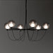 MIRODEMI® Misty Gray Retro LED Chandelier with Glass Ball made in Loft Design