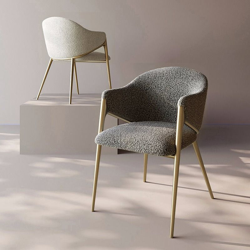 View of Light Luxury Postmodern Minimalist Dining Chair — Mirodemi