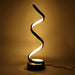 MIRODEMI® Spiral Shape LED Table Light Remote Control Dimmable Desk Lamp Warm light, Non-dimmable / Black