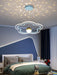 MIRODEMI® Romantic Starry and Cloud-shapped Chandelier for Bedroom image | luxury lighting | cloud shape chandeliers