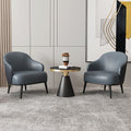 Nordic Style Dining Chair Backrest Stool Blue