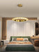 MIRODEMI® Gold/black ring led chandelier for living room, dining room, bedroom Gold / 23.6'' / Warm Light