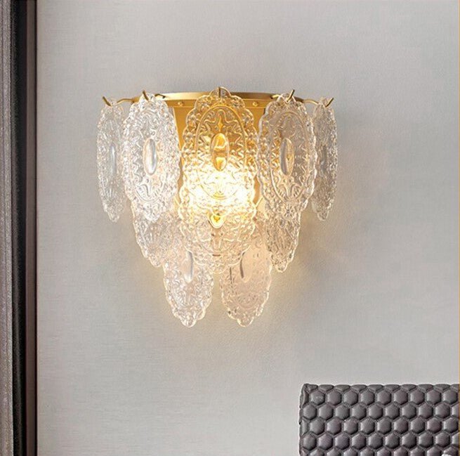 MIRODEMI® Luxury Glass Wall Lamp in French Style, Living Room, Bedroom image | luxury lighting | luxury wall lamps