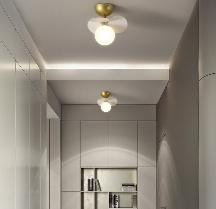MIRODEMI® Creative Flower Branch LED Ceiling Lamp for Bedroom, Living Room, Corridor White / 1 ball