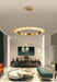 MIRODEMI® Gold/black ring led chandelier for living room, dining room, bedroom Gold / 31.5'' / Warm Light