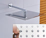MIRODEMI® Chrome Concealed Bathroom Faucet Wall Mount Rainfall Shower Head