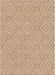 Beige/Red/Blue Modern Hand-Knotted Indian Rectangle Area Rug 4'6"x6'6" (140x200cm) / Beige