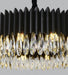 MIRODEMI® Black rectangle crystal chandelier for living room, dining room, bedroom