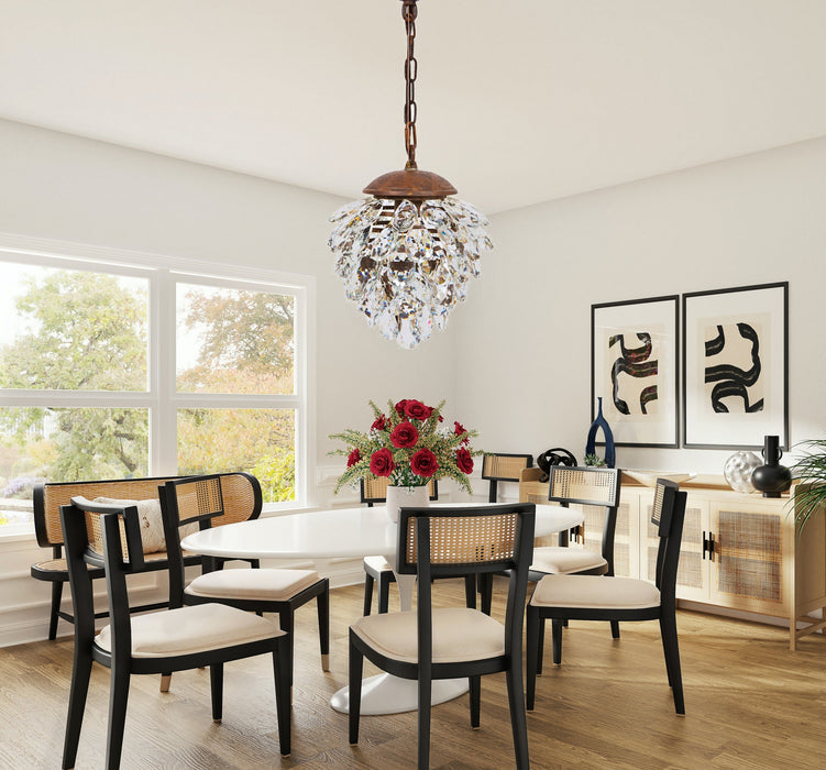Monarch Collection Blossom Crystal Pendant Chandelier