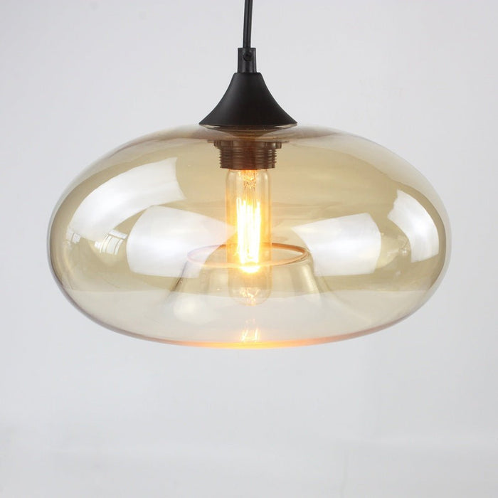 MIRODEMI® Modern hanging loft Glass lustre Pendant Lamp for restaurant, bar, kitchen Amber