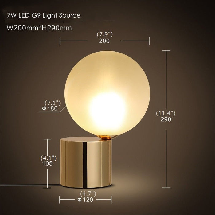 MIRODEMI® Retro Copper Study and Work LED Minimalist Table Lamp