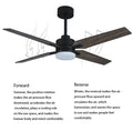 MIRODEMI® 52" Ceiling Fan Lamp with Plywood Blade image | luxury furniture | colorful ceiling fans | ceiling fans win lamp
