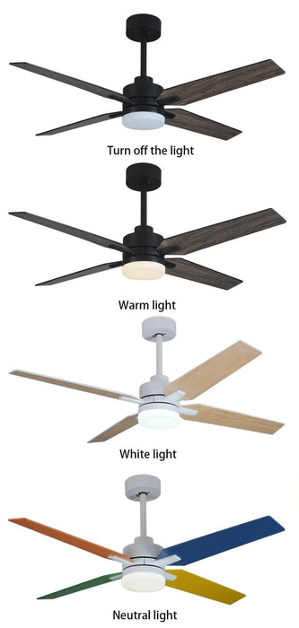 MIRODEMI® 52" Ceiling Fan Lamp with Plywood Blade image | luxury furniture | colorful ceiling fans | ceiling fans win lamp