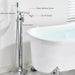 MIRODEMI® Chrome/Brushed Nickel Bathtub Sink Faucet Floor Mounted Free Standing