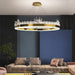 MIRODEMI® Crown design led crystal chandelier for living room, dining room, bedroom 31.5'' / Warm Light