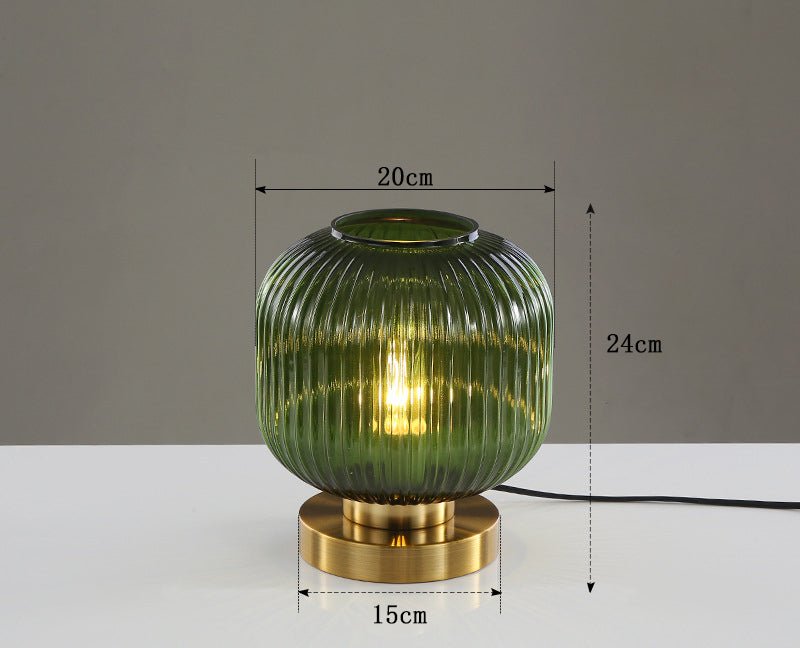 MIRODEMI® Modern Decor Table Glass Lamp for Bedroom, Living Room, Bedside, Study