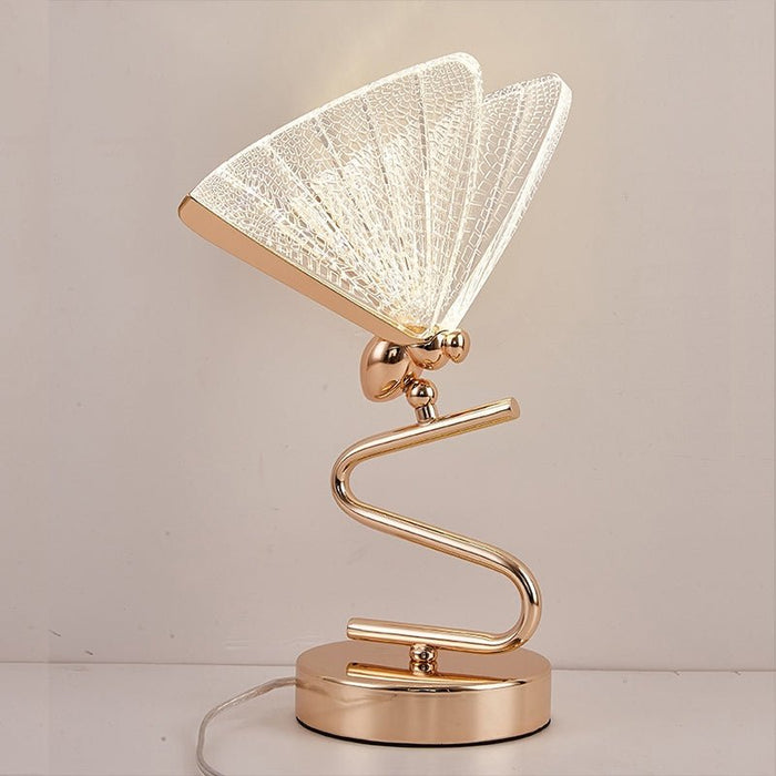 MIRODEMI® Butterfly Lampshade Gold Modern Bedside Night Lamp Warm light / Transparent