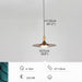 MIRODEMI® Industrial LED Solid Walnut Wood Pendant Light for Restaurant, Bar, Dining Room 1 head / Dia9.8*H47.2" / Light white