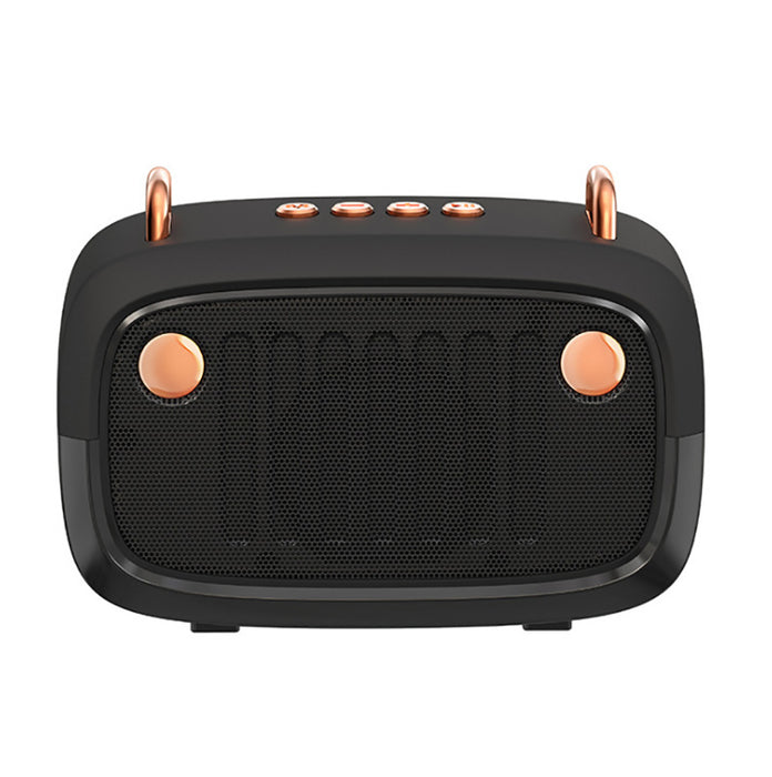 Mini Audio Wireless Portable Bluetooth Sound Bar W5.4*D2*H3.4" / Black