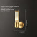 MIRODEMI® Copper Wall Mount Sconce for Bedroom, Living Room, Hallway Warm light / W6.3*H11.8"