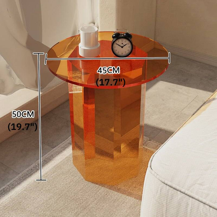 Red/Brown/White Nordic Acryl Coffee Table For Bedside And Office