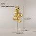 MIRODEMI® Lava Stone LED Lights Dimmable Home Decoration Floor Lamp Warm light, Non-dimmable / Gold / Dia35.4*H68.9"