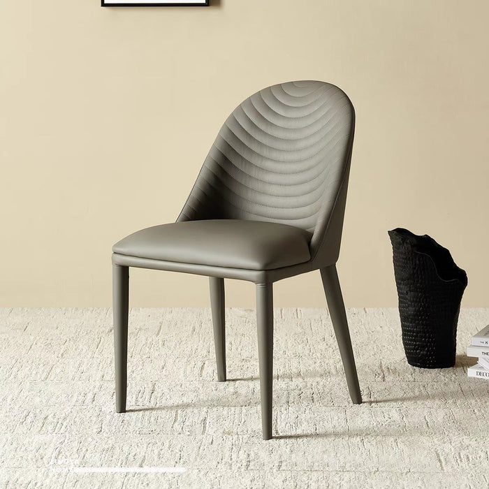 Nordic Design Leisure Backrest Dining Chair Grey