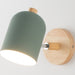 MIRODEMI® Nordic Wooden 6 Color Macaroon Steering Head Wall Sconce Green