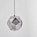Gold/Silver Stainless Steel Industrial Plating Ball Pendant Lamp Silver / Dia12.6"