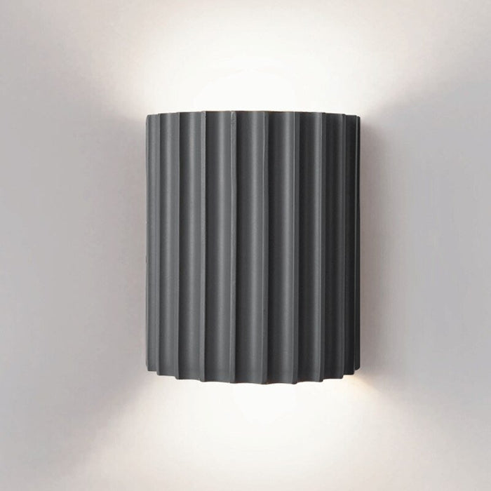 MIRODEMI® Green/Gray Nordic Wall Mounted Up/Down Resin Wall Sconce Warm light / Gray