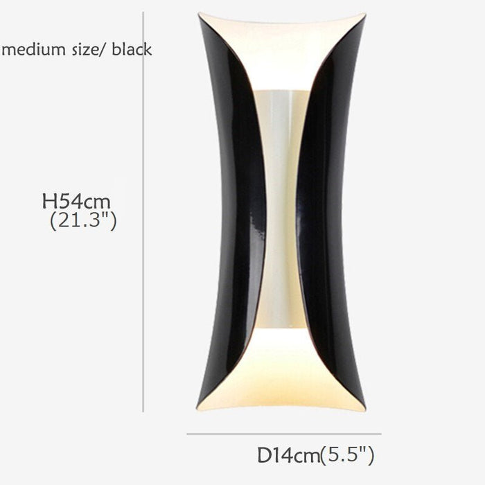 MIRODEMI® White/Black Simple Nordic Creative Luxury Small Wall Sconce Black / H21.3*W5.5"