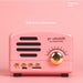 Mini Retro Bluetooth Speaker (MP3) W3.7*D2.4*H2.8" / Pink
