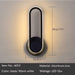 MIRODEMI® Black/White Iron Adjustable LED Wall Sconce for Bedroom, Living Room Warm light / Black / Oval