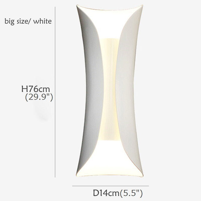 MIRODEMI® White/Black Simple Nordic Creative Luxury Small Wall Sconce White / H29.9*W5.5"