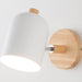 MIRODEMI® Nordic Wooden 6 Color Macaroon Steering Head Wall Sconce White