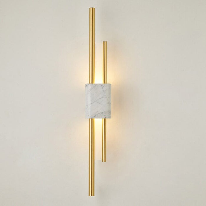 MIRODEMI® Postmodern Led Marble Wall Lamp for Living Room Warm light / White Marble / W3.1*H19.7"