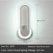 MIRODEMI® Black/White Iron Adjustable LED Wall Sconce for Bedroom, Living Room Neutral light / White / Oval