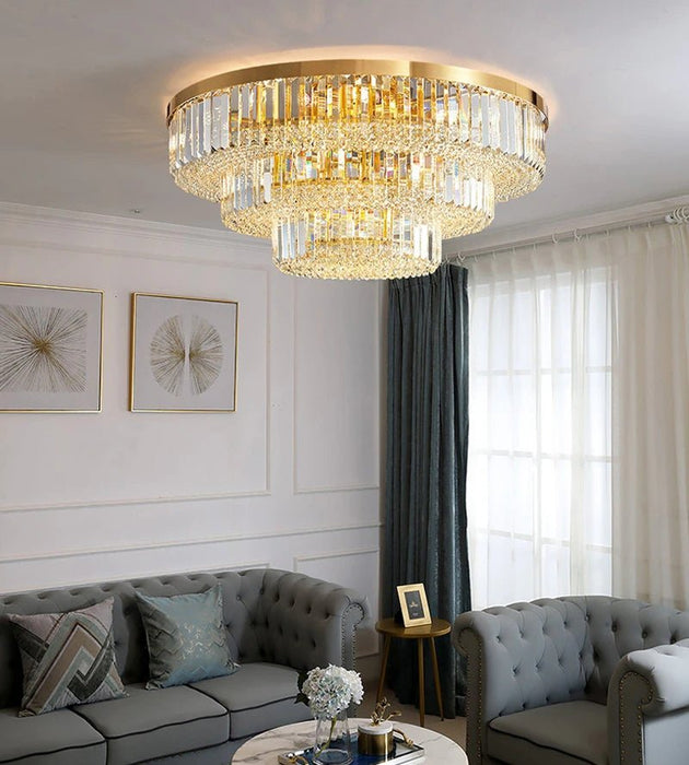 MIRODEMI® Contemporary crystal ceiling chandelier for living room, dining room, bedroom